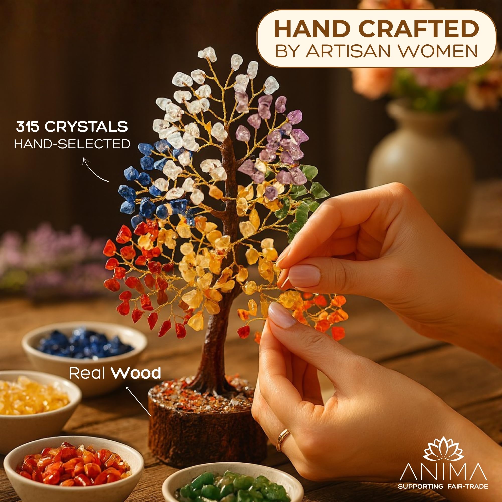 7 Chakra Crystal Tree of Life