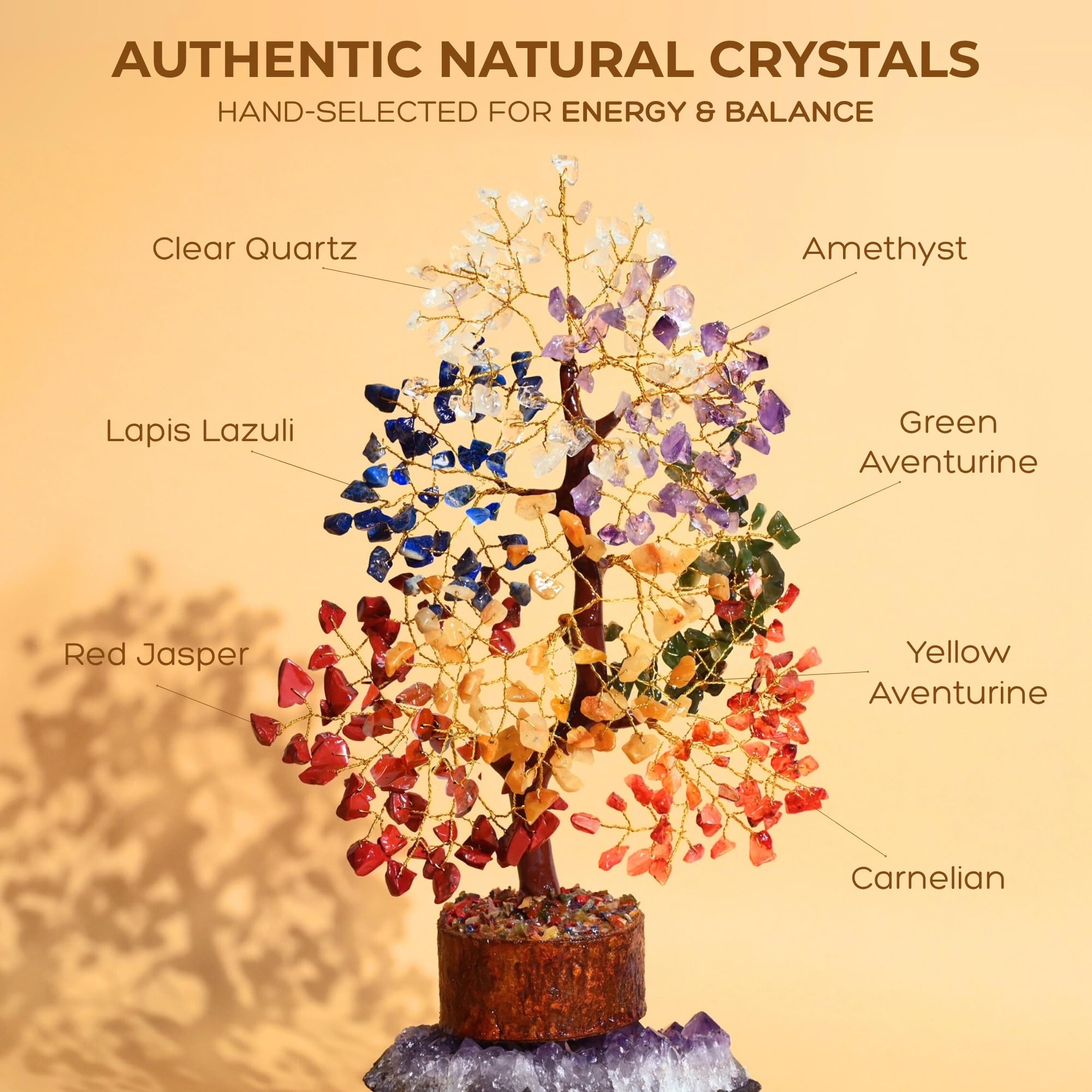 7 Chakra Crystal Tree of Life