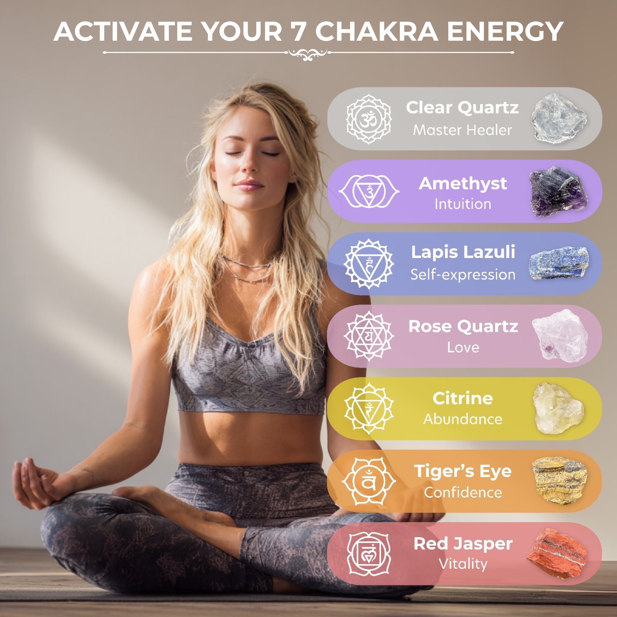 7 Chakras Premium Crystals Collection